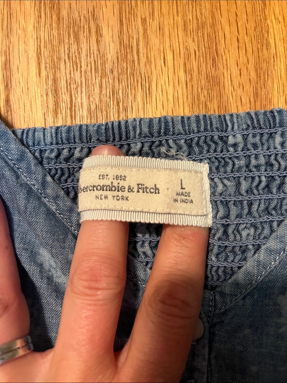 Abercrombie & Fitch Blue Floral Chambray Sundress - Picture 2 of 11